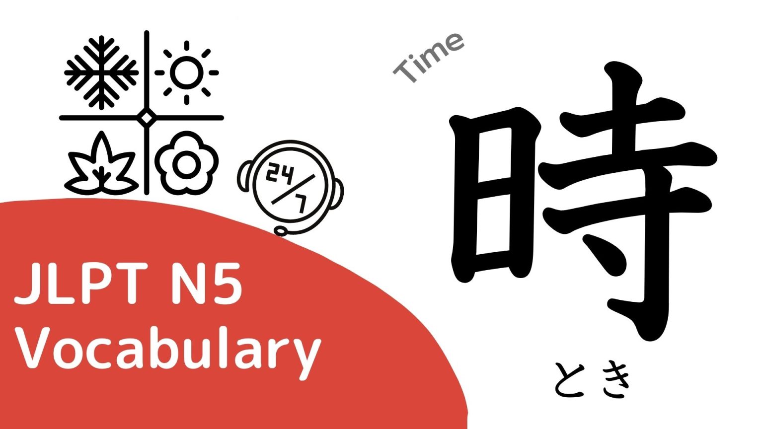 Basic Japanese Vocabulary 6 day&time 日(ひ)・時(とき)