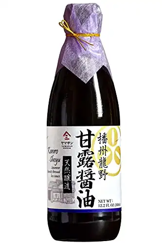 Soy Sauce Double Brewed Vintage 1000 Days Aged, Japanese Artisanal Handmade, Naturally Brewed, No Additives, Non-GMO, Made in Japan(360ml)【YAMASAN】