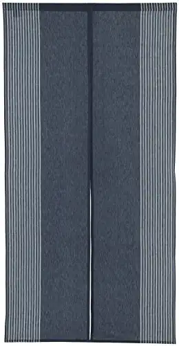Vertical Stripe Cotton Cloth Japanese Noren Curtain Tapestry (Navy Blue)
